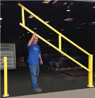 The Loading Dock Industrial Safety Gates prevent falls from happening on your loading dock, loading bay or any exposed edge.