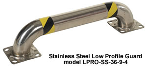 Stainless Steel Low Profile Guard Model No. LPRO-SS-36-9-4